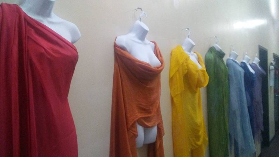 Silk on mannequin