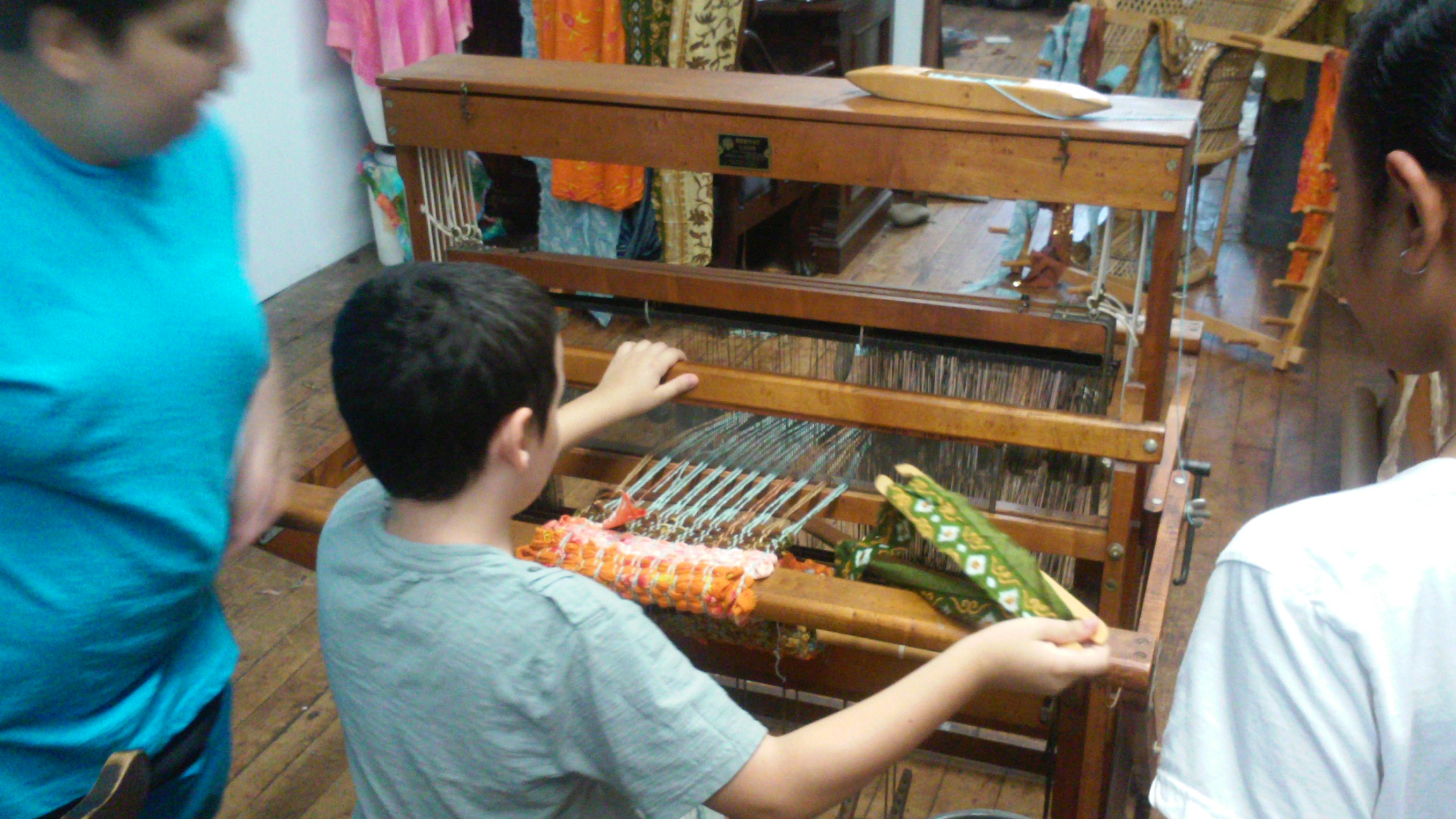 Weaving child