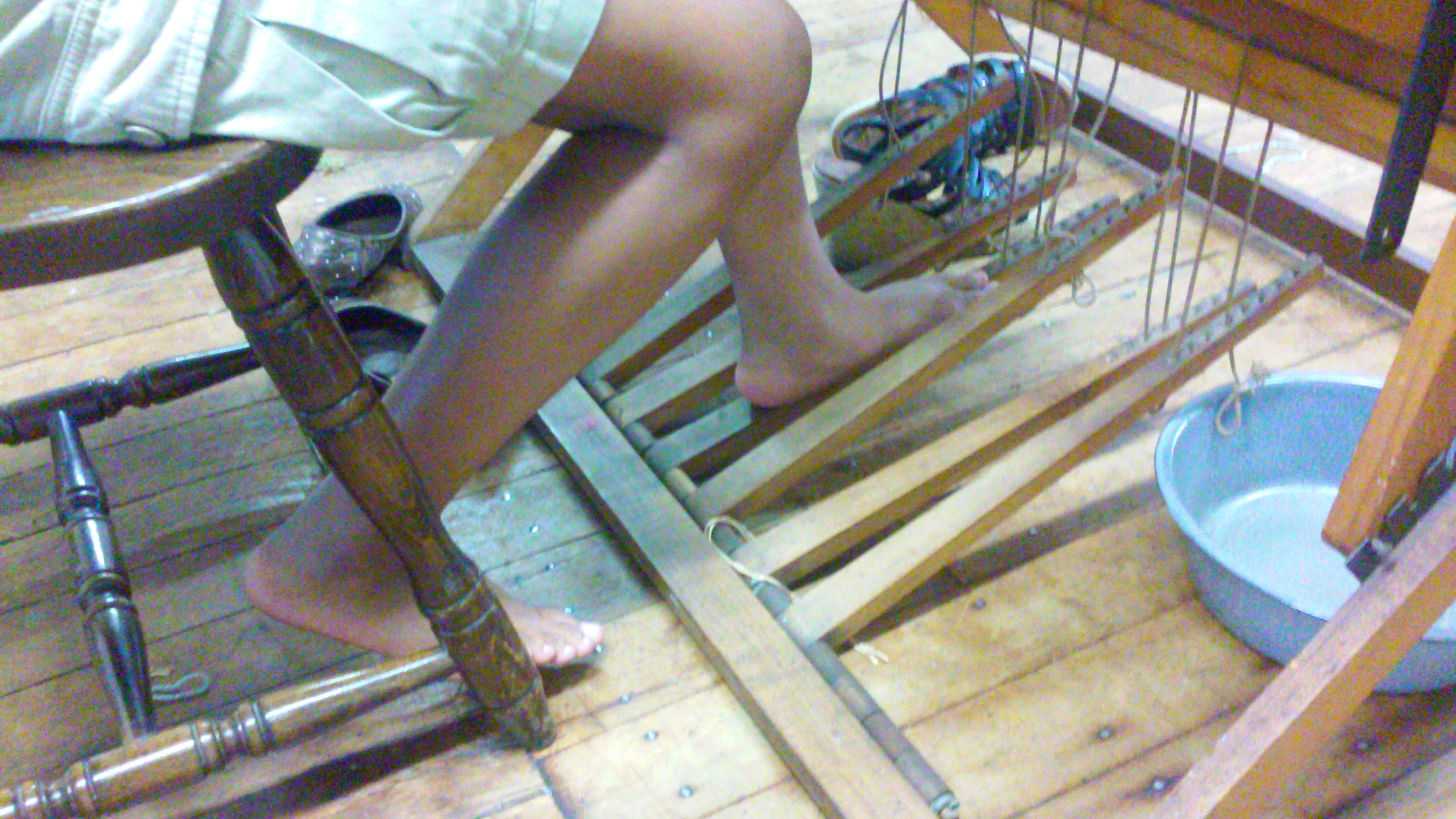 Weaving child